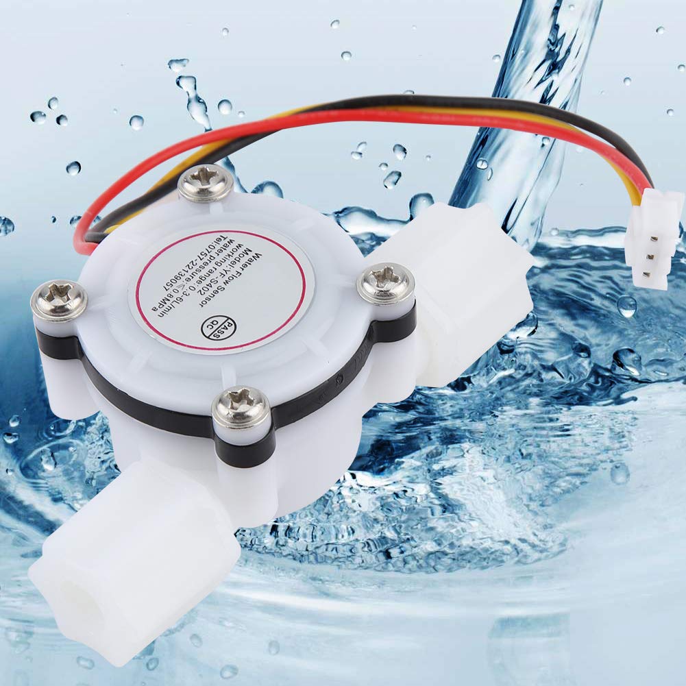 G1 / 4 "Wasserdurchflusssensor Schalter Halleffektsensor Durchflussmesser Wasserdurchflusszähler Schnellanschluss Flüssigkeitszähler für Wasserkühler Kaffeemaschine Trinkbrunnen DC5V 0,15 3L / min von Garosa