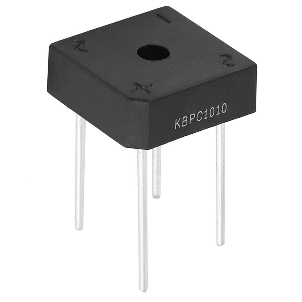 KBPC-1010 Brückengleichrichter Brücke Blei Diode 10A 1000 V Diodenbrücke für Haushaltsgeräte Industrielle Elektronische Schaltung(5Pcs) von Garosa