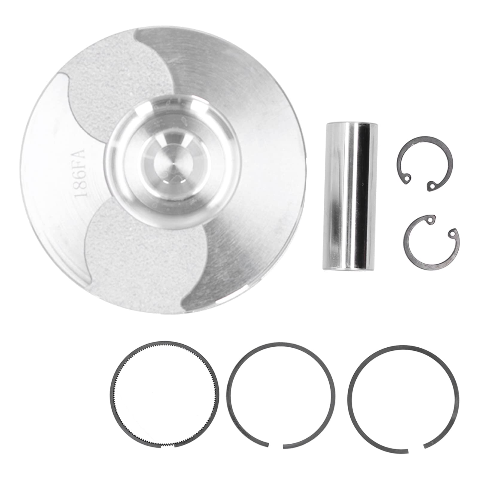 Motorlegierung Motorteile Kolben -Kit -Baugruppe mit Ring und Stift, Komplette Werkzeuge Zum Austausch von 186FA -Motorteilen von Garosa