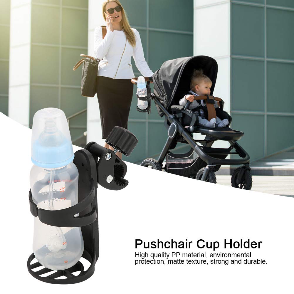 Voll einstellbar Universal Kinderwagen Cup Holder Rack aufsteckbar Trinkflasche Halter für Kinderwagen Fahrrad Rollstuhl Kinderwagen Autozubehör von Garosa