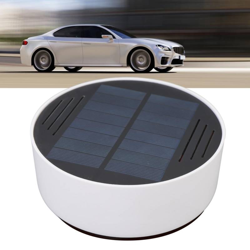 Garsent Solar-Auto-Lufterfrischer-Diffusor, Neuwagen-Lufterfrischer, Solarbetriebene Aromatherapie-Diffusor-Duftmaschine für den Innenraum des Autos mit Licht von Garsent