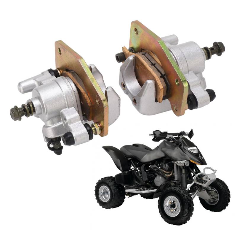 Vorderer Bremssattel für Bombardier ATV DS 650, Austausch der Bremssattelbaugruppe, Vorne Fahrer- und Beifahrerseite, 705600044 705600043 OE-Nummer (1 Paar) von Garsent