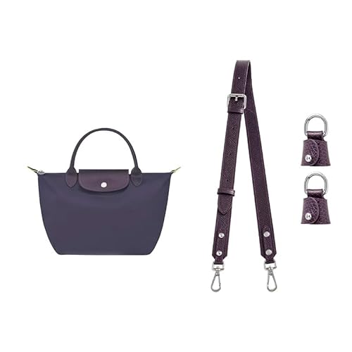 Gastinsave Handtaschengurte Ersatz, Leder Handtasche Crossbody Schultergurt Verstellbar für S/M/L Longchamp Tasche Frauen(Marmelade Violett von Gastinsave