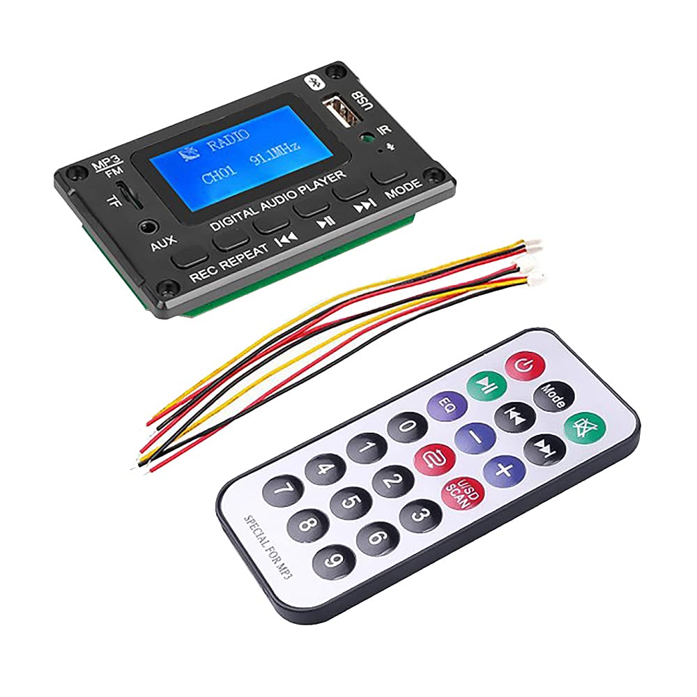 Gaswug Bluetooth MP3 Decoder Board LCD Display MP3 Audio Modul Lautsprecher UnterstüTzung FM Radio AUX USB Dekodierung MP3 Player von Gaswug