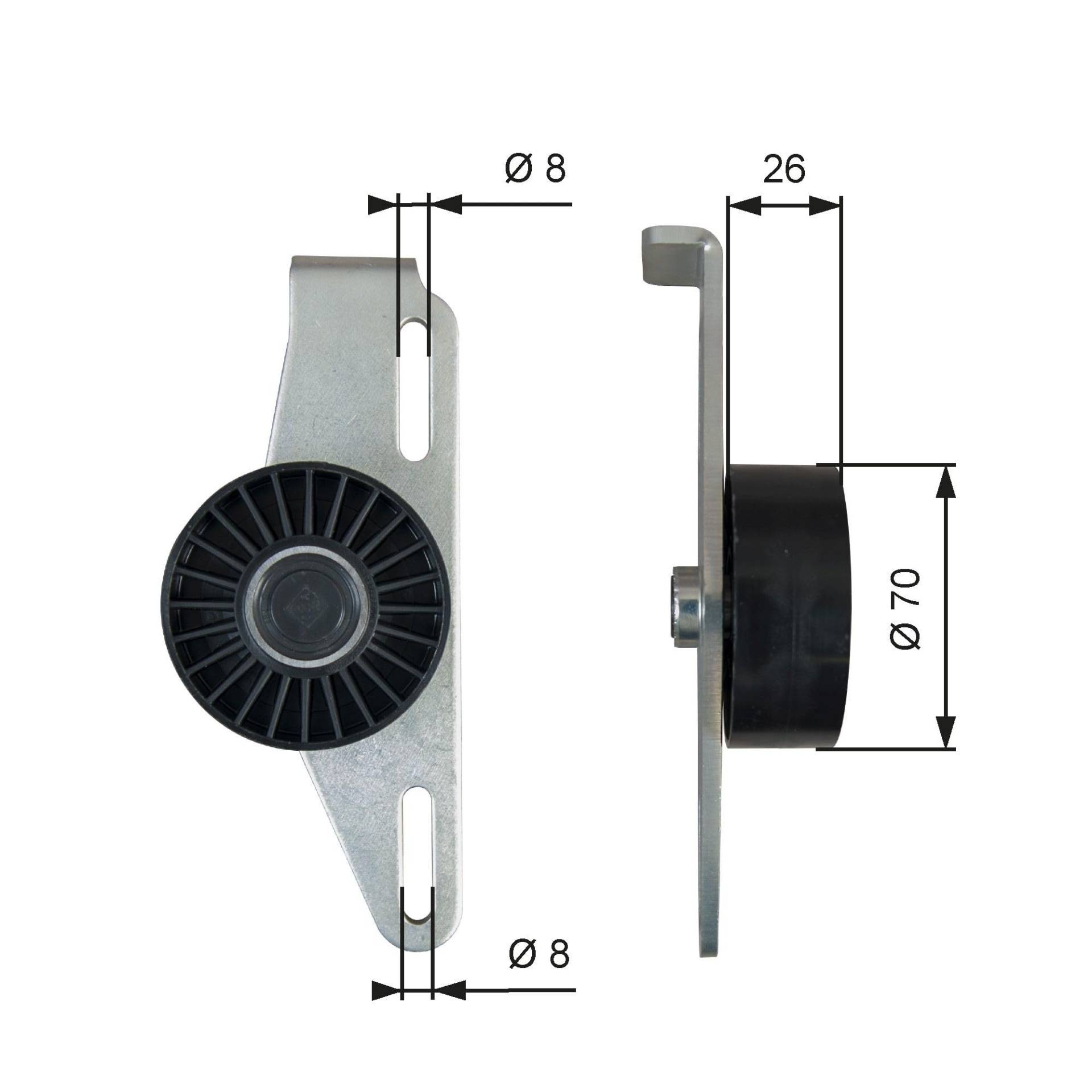 GATES DriveAlign Spannrolle T39393 von Gates