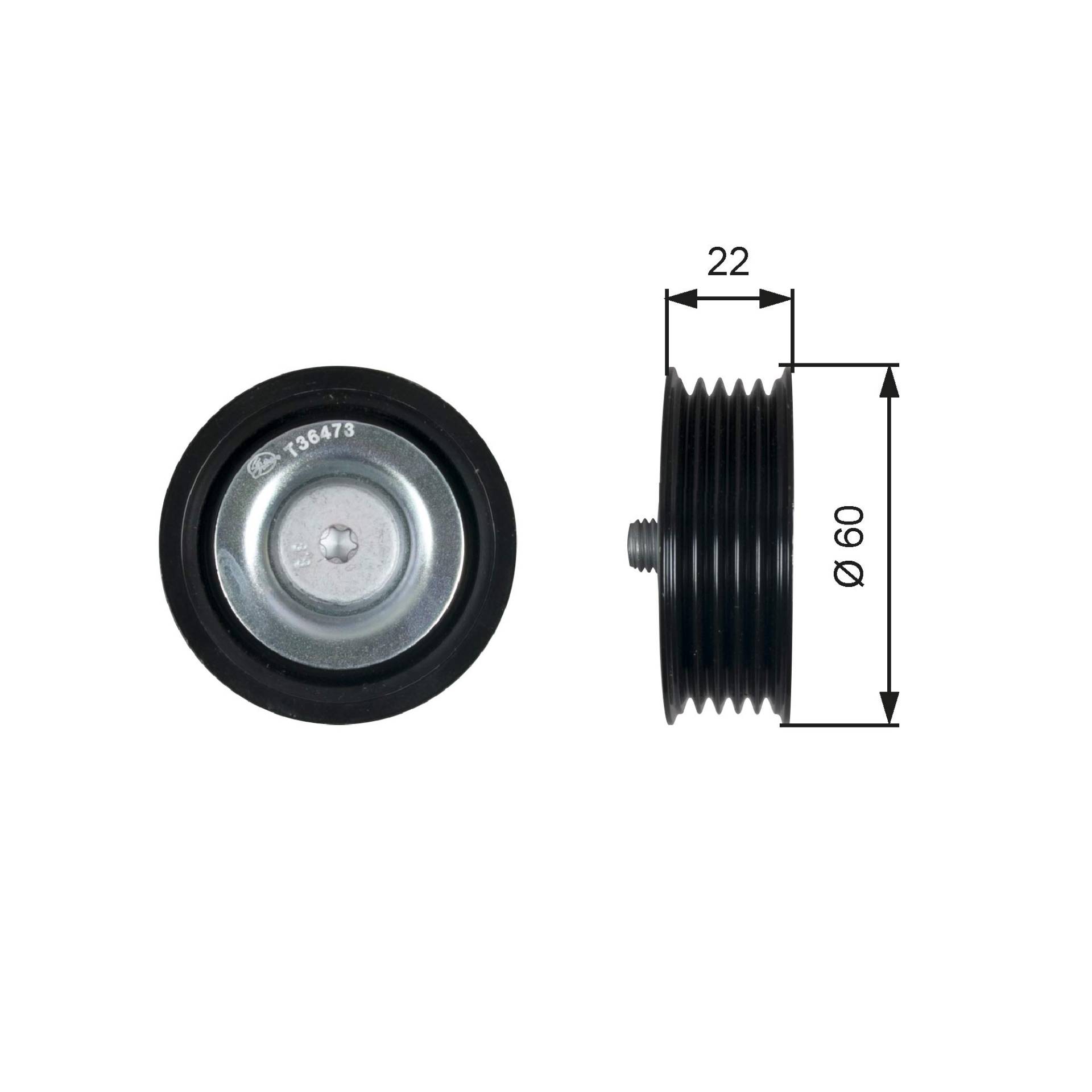 GATES DriveAlign Spannrolle T36473 von Gates