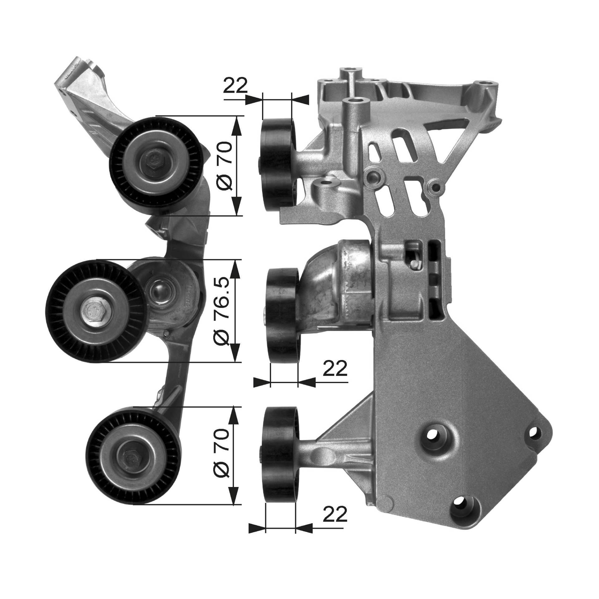 GATES DriveAlign Spannrolle T38465 von Gates