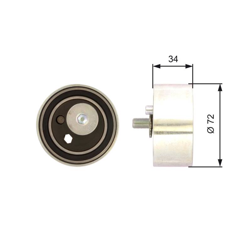 GATES PowerGrip Spannrolle T41095 von Gates