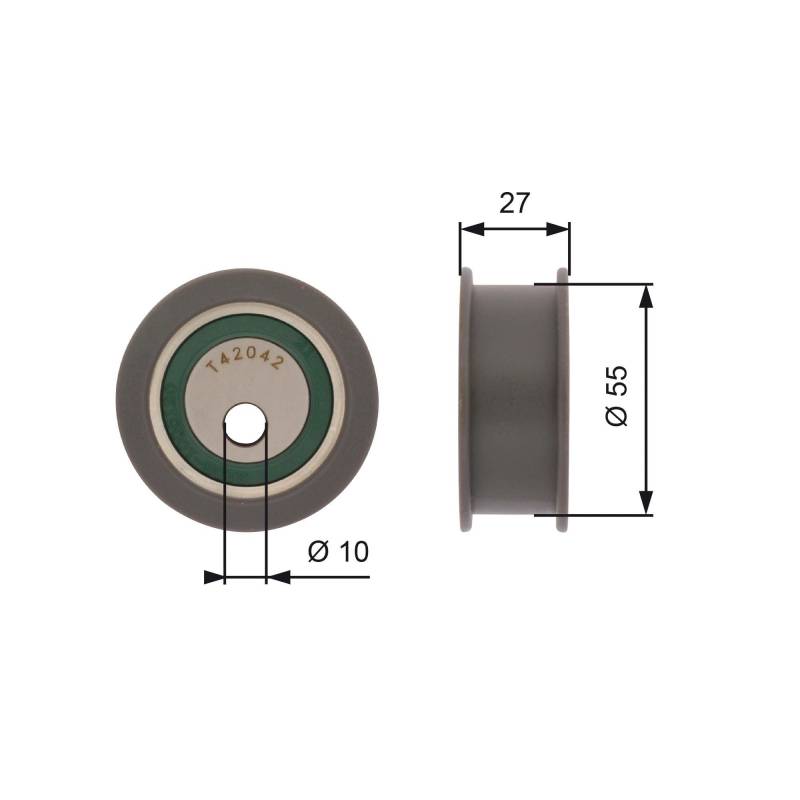 GATES PowerGrip Spannrolle T42042A von Gates