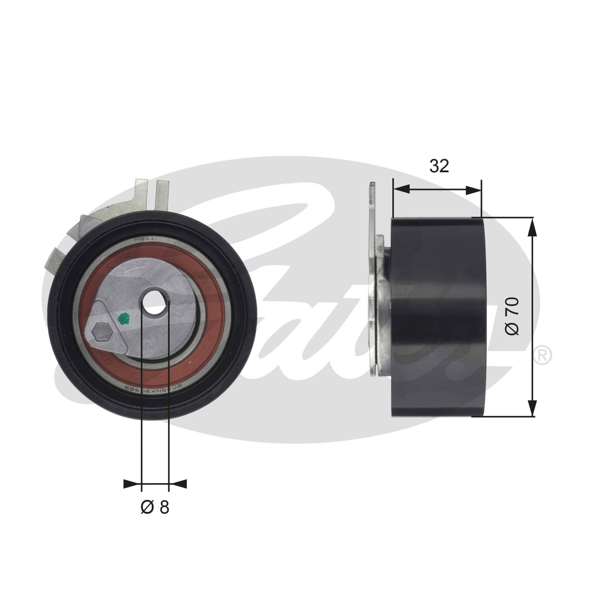 GATES PowerGrip Spannrolle T43117 von Gates