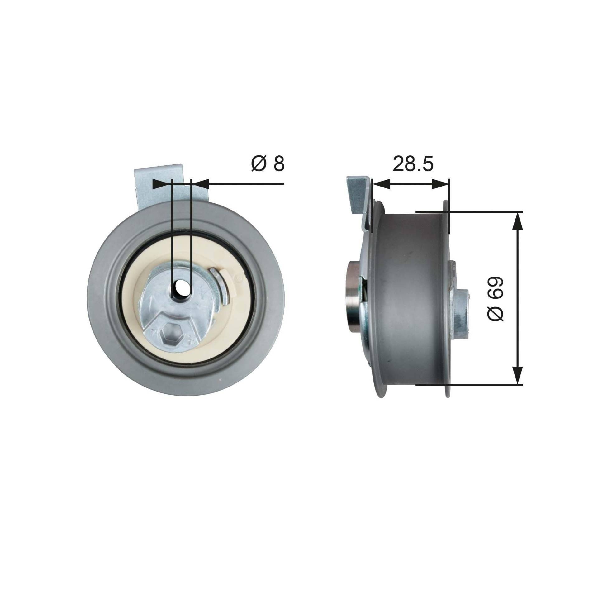 GATES PowerGrip Spannrolle T43242 von Gates