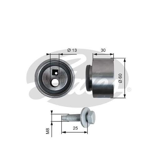 GATES PowerGrip Spannrolle T41139 von Gates