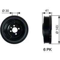 Riemenscheibe, Kurbelwelle GATES TVD1031 von Gates