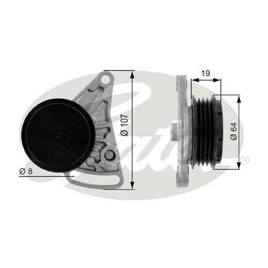 Riemenspanner, Keilrippenriemen Gates T38068 von Gates