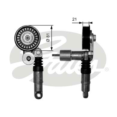 Riemenspanner, Keilrippenriemen Gates T38306 von Gates