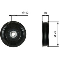 Spannrolle, Keilrippenriemen DriveAlign GATES T39184 von Gates