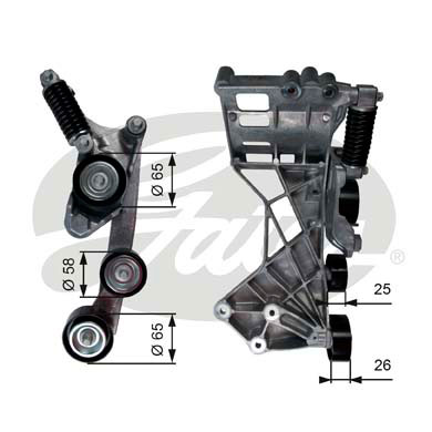 Spannrolle, Keilrippenriemen Gates T39136 von Gates