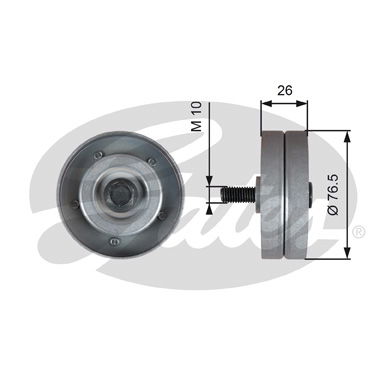 Umlenk-/Führungsrolle, Keilrippenriemen Gates T36182 von Gates