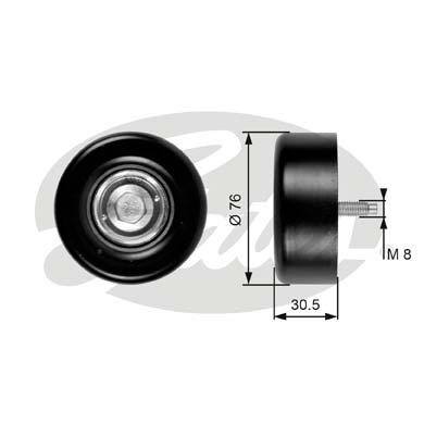 Umlenk-/Führungsrolle, Keilrippenriemen Gates T36265 von Gates