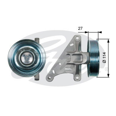 Umlenk-/Führungsrolle, Keilrippenriemen Gates T36429 von Gates