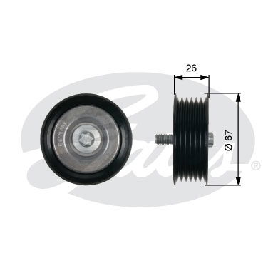 Umlenk-/Führungsrolle, Keilrippenriemen Gates T36438 von Gates