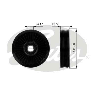 Umlenk-/Führungsrolle, Keilrippenriemen Gates T38024 von Gates