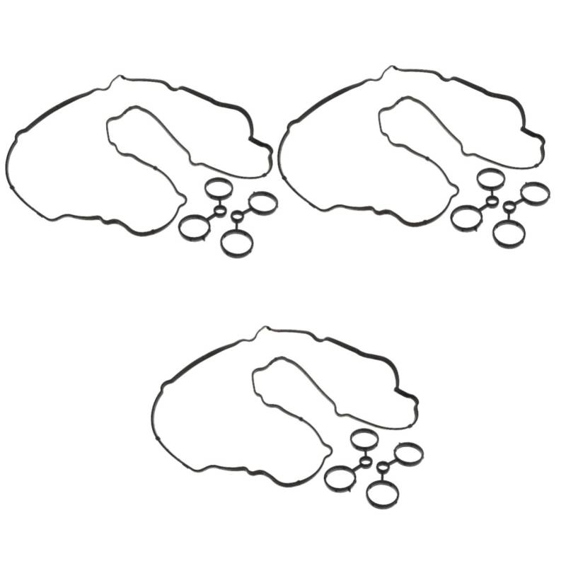 3 Stück Ventildeckeldichtung Motordichtung Ventile Dichtungen Dichtung Ventildeckel Ventildichtung Getriebeölwannendichtung Schwarzer Gummi Gatuida von Gatuida