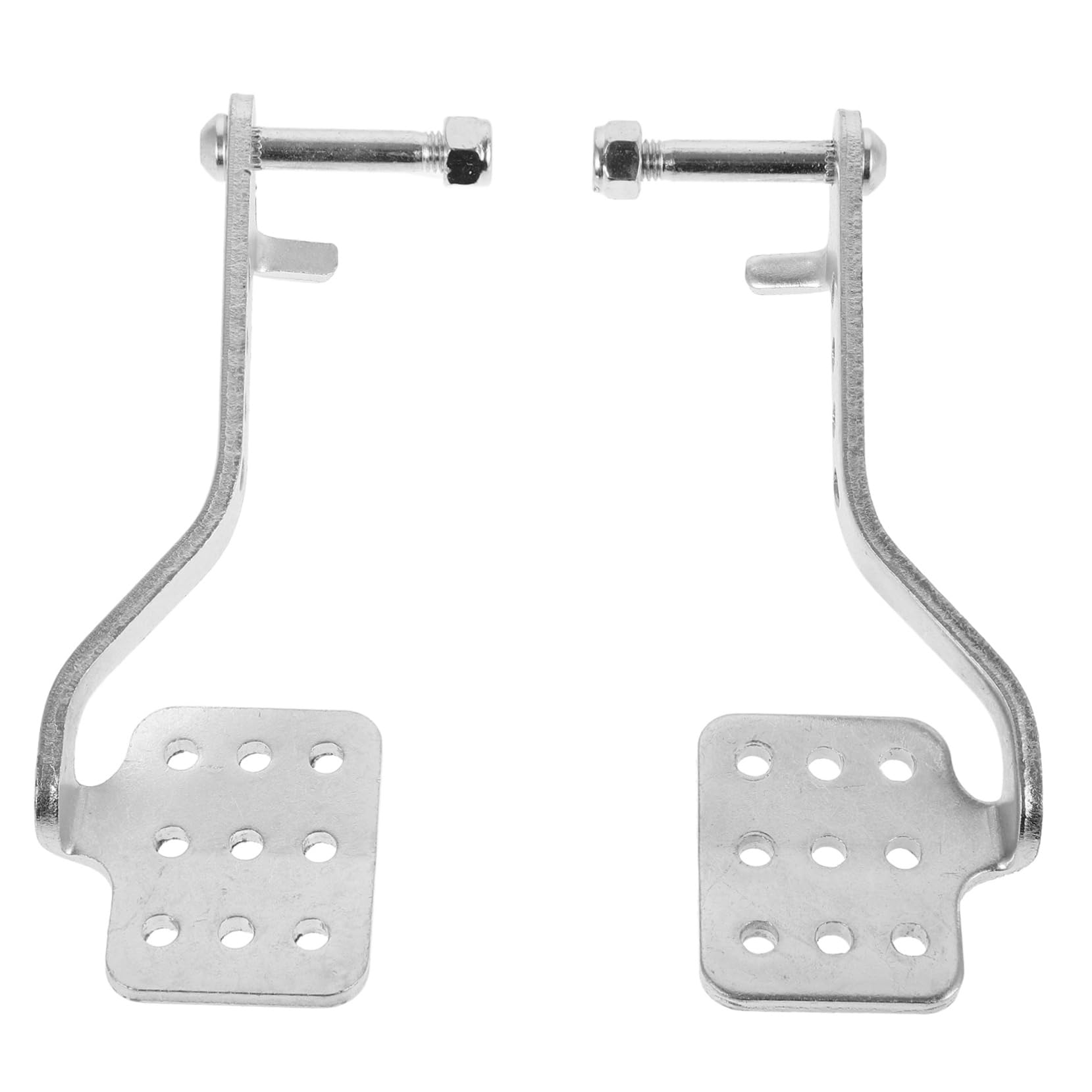 Gatuida 1 Paar Kart-Drift-Rennen Notausschalter Bremszylinder Go-Kart-Achsensatz Lenkwelle Kart fahren Go-Kart-Pedal Drift-Rennpedal Gaspedal für Go-Kart Go-Kart-Gaspedal-Kit Eisen Silver von Gatuida