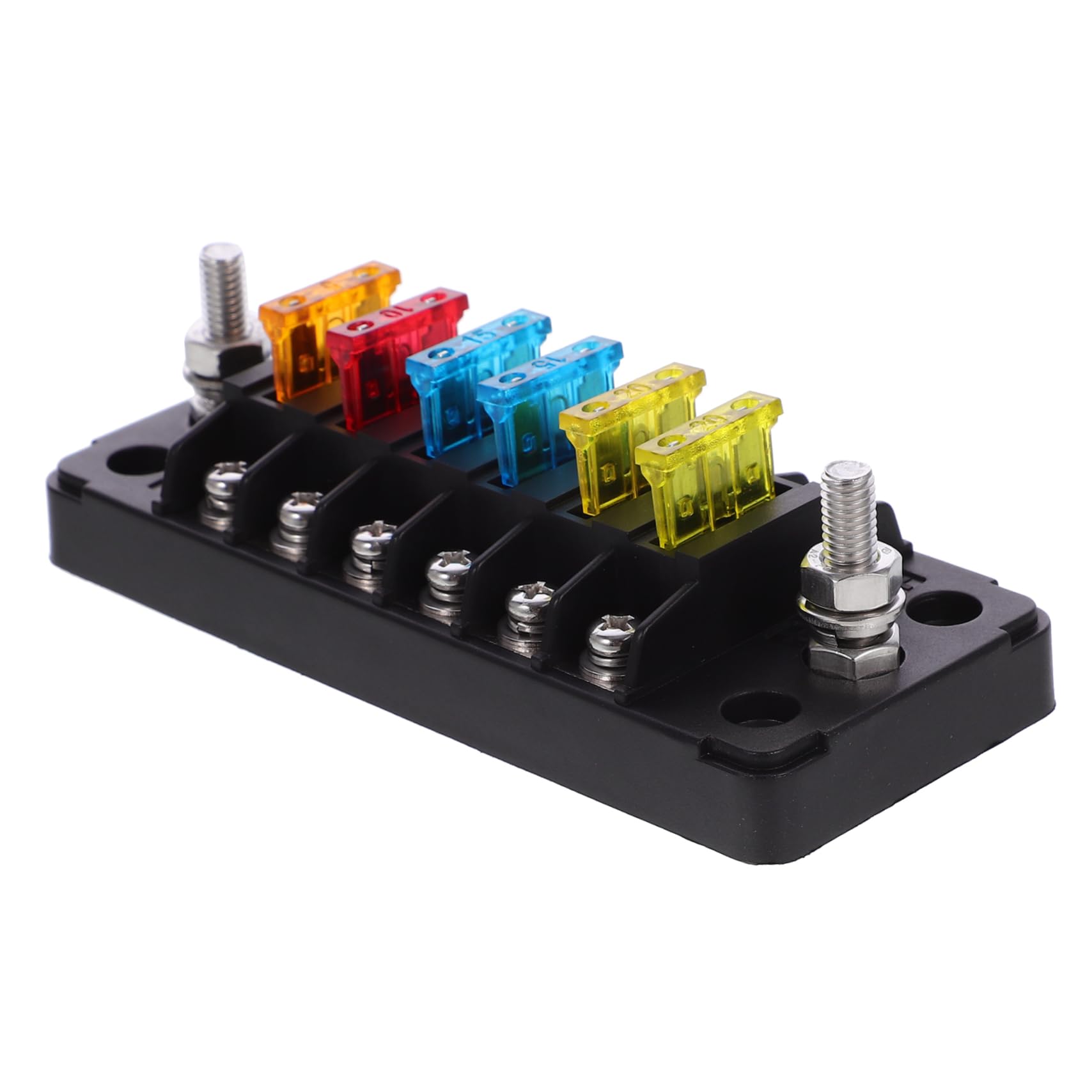 Gatuida 1 Satz Auto-Sicherungskasten Golfwagen Kfz-Ersatz Klimaanlage Sicherungshalter Automobil fuse box kfz relais -Sicherungsblock Marine-Sicherungsblock PC-Staubschutz Black von Gatuida