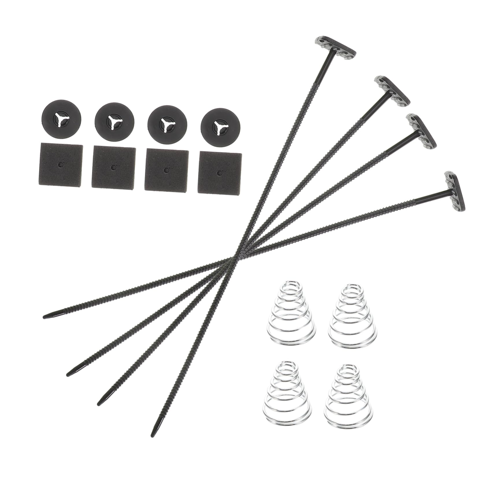 Gatuida 1 Satz Kondensatorbinder Kühlerlüfter-montagesatz Schnellspanner Frühling Kühler-einbausatz Fahrrad Feder Getriebelüfter Elektrolüfter-kit Montagesatz Für Autolüfter Metall von Gatuida