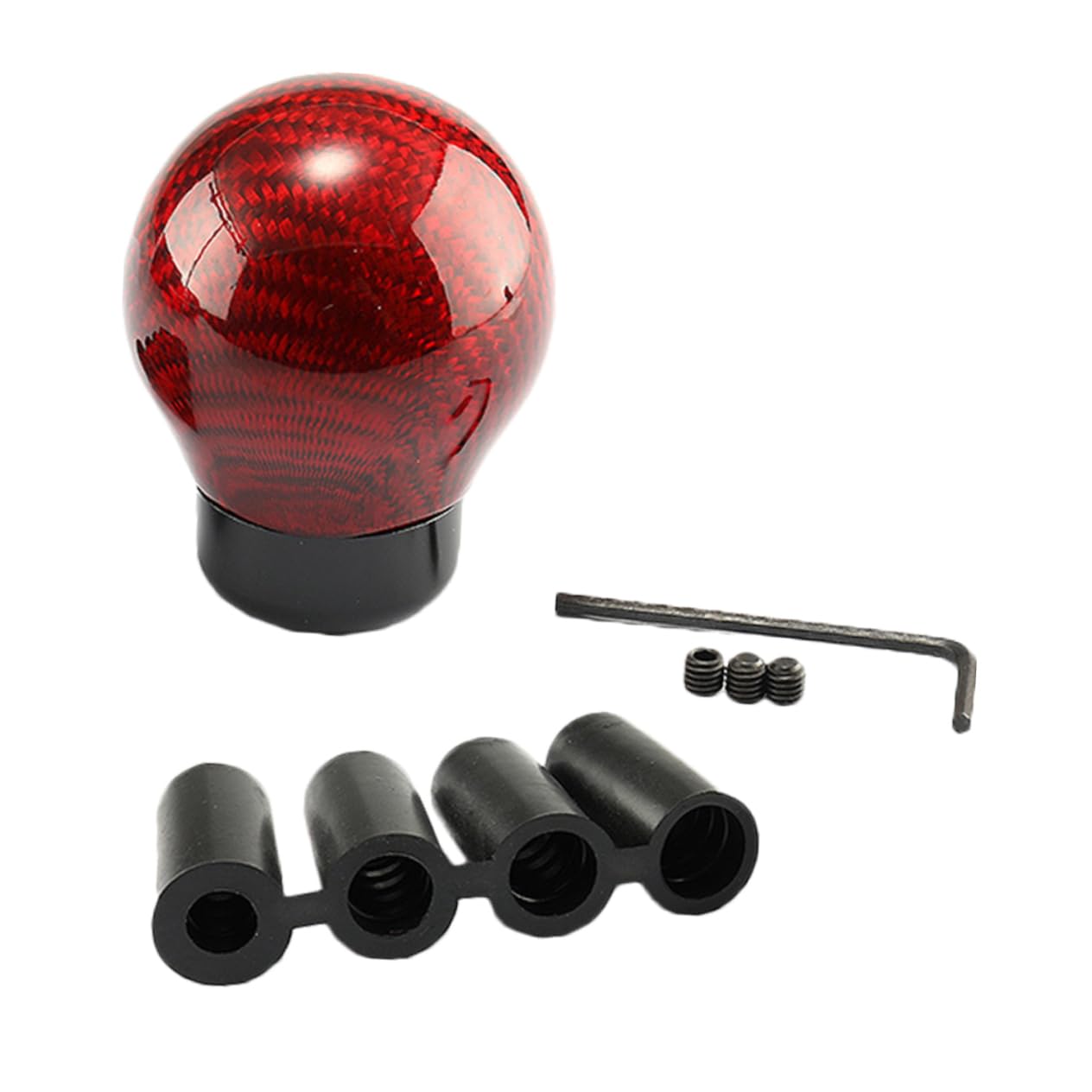 Gatuida 1 Set Carbonfaser Schaltknopf Runde Form Universal Auto Racing Schaltknauf Modifikation Gear Shifts Knob Für Optimierte Schaltvorgänge Im Fahrzeug von Gatuida