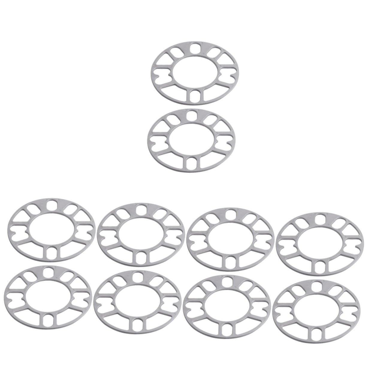 Gatuida 10 STK Distanzscheibe 5x120 Spurverbreiterungen Autozubehör Auto Wheel spacers Car Wheel hub spacers Nabenabstandshalter für Auto Radnaben-Distanzstück Aluminiumlegierung von Gatuida