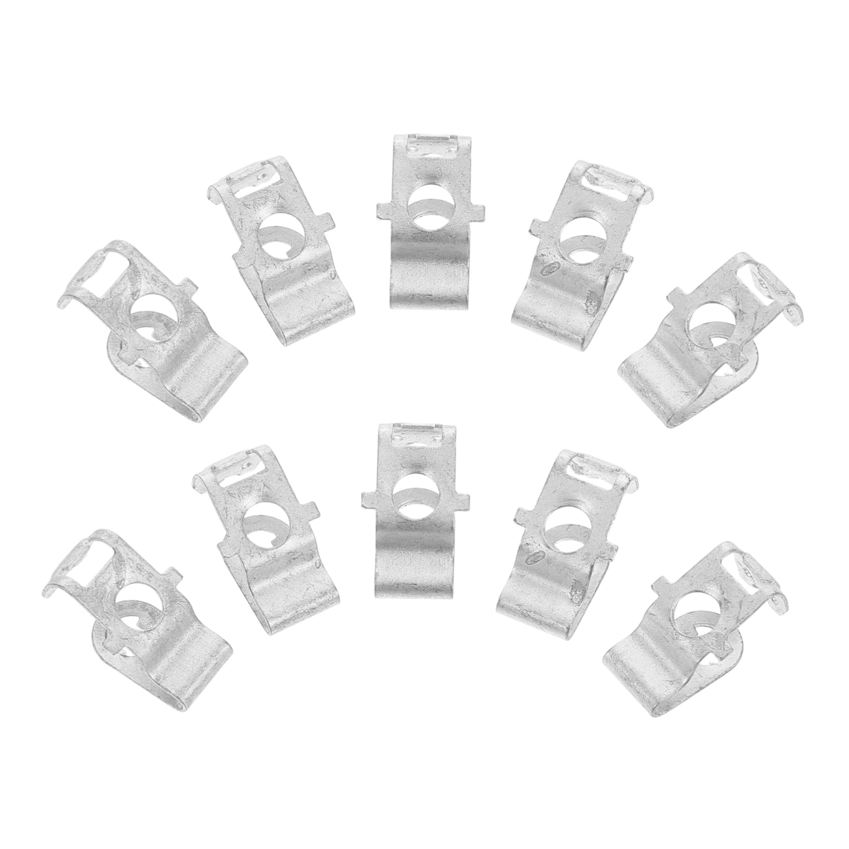 Gatuida 10 Stück Autobox Schnallen Kfz Motor Turbo Clips Metallbefestigungen Nummernschild Lochstopfen Feste Schnalle U Clips Halter Stoßstangen Reparaturschnallen von Gatuida