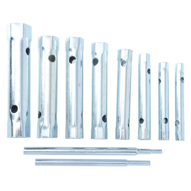 Gatuida 10St Sechskant-Steckschlüssel Schraubenschlüssel verlängerte Steckdose repair kit sechskantschlüssel Reparaturset zündkerzen Steckdose reparieren Zapfstellen 45# Stahl Silver von Gatuida