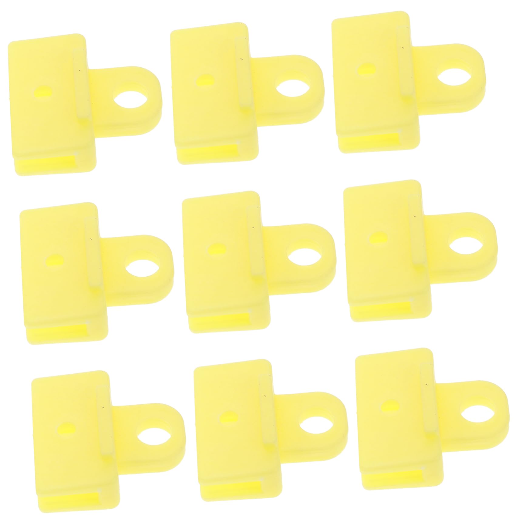 Gatuida 10st Fensterglashalterung Halteklammern Für Glastüren Fensterkanalhalter Cabrio-fensterklemmen Fensterheber-Clip Clips Für Glaskanäle An Der Vordertür Glaskanalclip Plastik Yellow von Gatuida