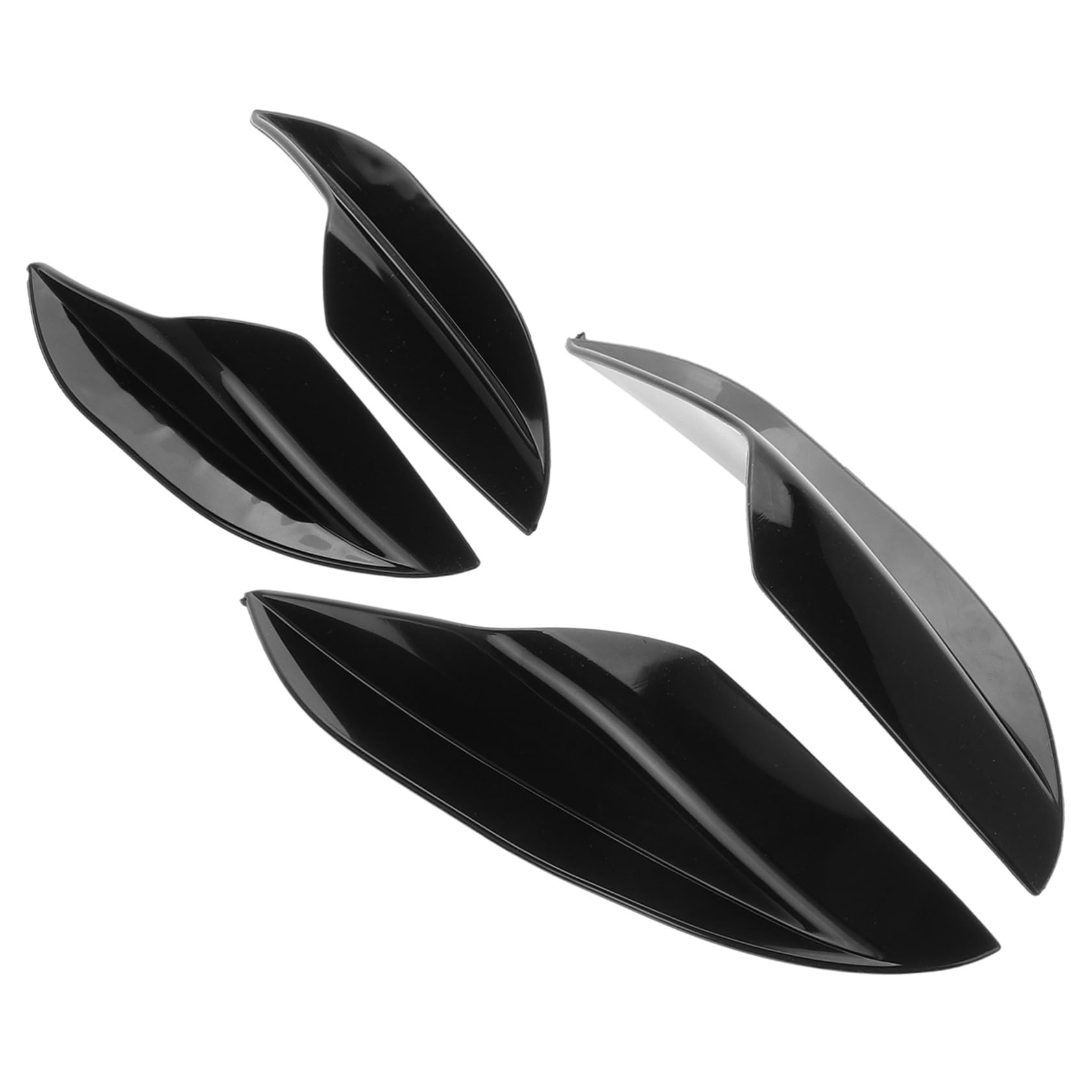 Gatuida 2 Paar Kohlefaser Autozubehör Für Zubehör Für Auto Spoiler Universeller Auto Heckspoiler Auto Heck Zubehör Stoßstangen Diffusor Auto Spoiler Auto Modifiziertes Teil PVC von Gatuida