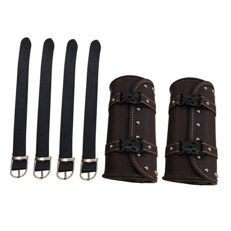 Gatuida 2 Sätze -Seitentasche Satteltaschen Für Motorräder Werkzeugkasten Halter Motorradzubehör Und Gadgets Motorradlagerung Roller Brown Pu Umwelt Freundliches Leder 2 Stück * 2 von Gatuida