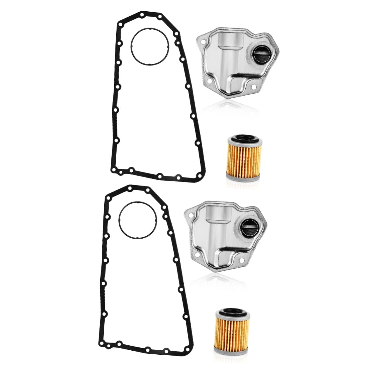 Gatuida 2 Sätze Transmissionsfilter Autozubehör Getriebeölfilter Getriebewannenfilter Automatische Getriebefilter Ölfilter für Automatikgetriebe Autoteile Aluminiumlegierung von Gatuida