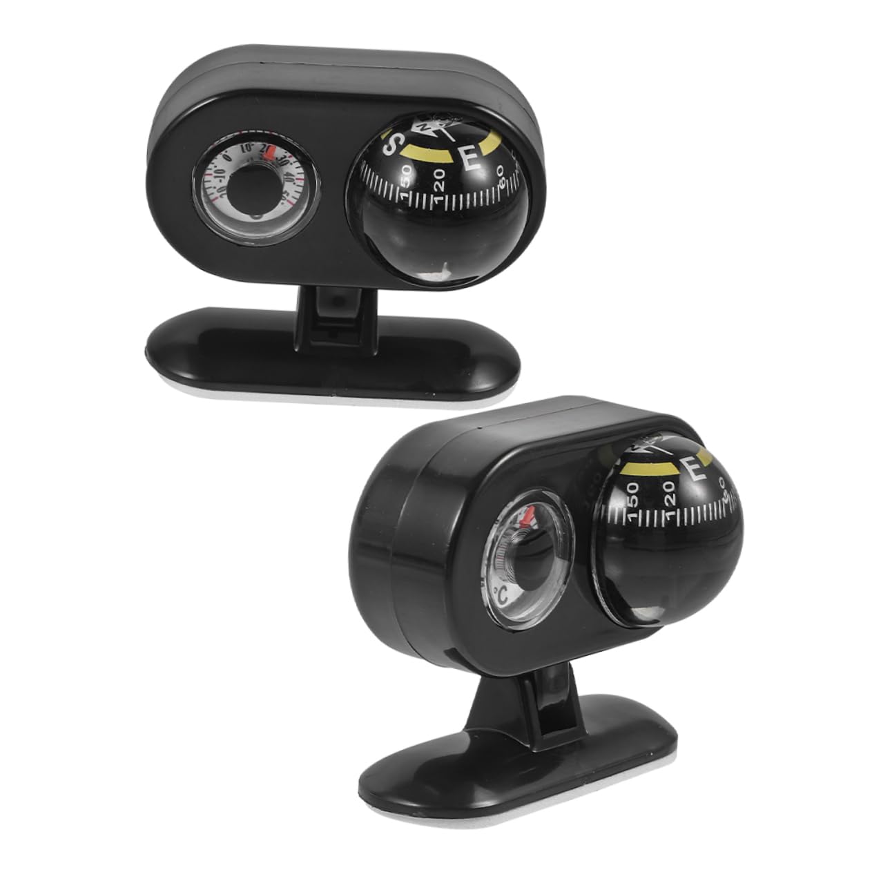 Gatuida 2 Stück Auto Führungskugel Thermometer Dashcams Für Autos Explorer Kompass Universelles Autozubehör Auto Kompass Für Auto Boot Kompass Kugel Navigations Führungskugel Auto von Gatuida