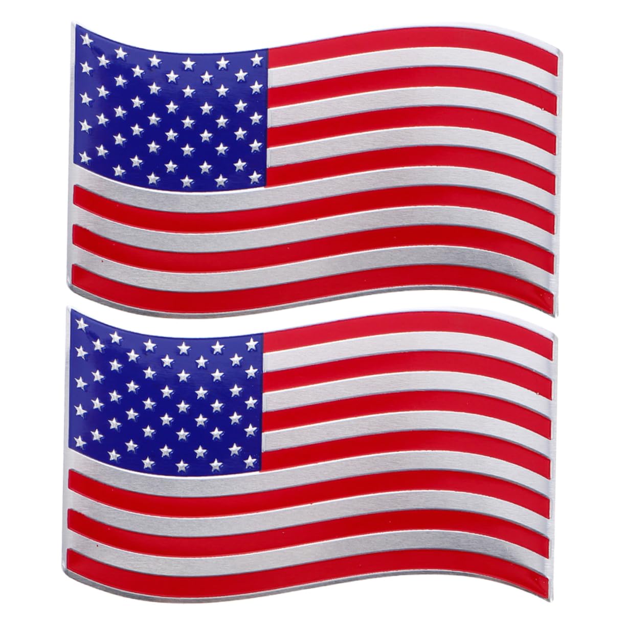 Gatuida 2 Stück Usa Flagge Autoaufkleber Metall Emblem Abziehbilder Für Fahrzeuge Amerikanische US Flagge Aufkleber Patriotischer Autoaufkleber Auto Stoßstangenaufkleber von Gatuida