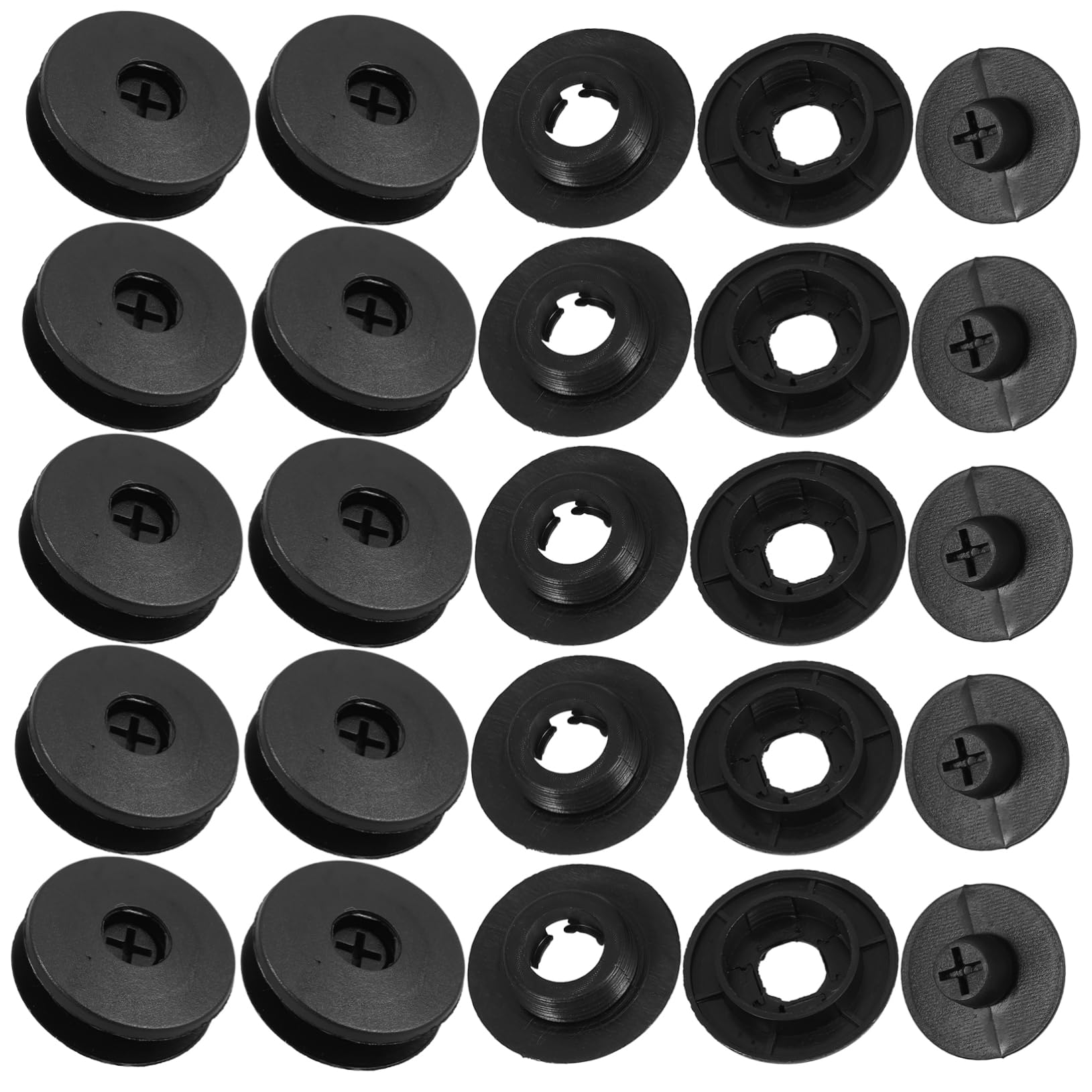 Gatuida 20 Sätze Bodenschnalle aus Kunststoff Fußmatten für Autos Auto-Detaillierungs-Kit Stopper Bausatz Auto Fußmattenhalter Bodenmatte Clip Teppichmatten-Clips Auto-Pad-Clips Abs Black von Gatuida