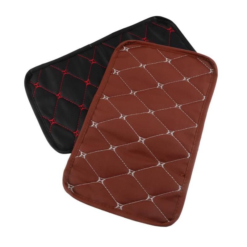 Gatuida 2St Armlehnenmatte Liege Rad Kissenpolster für die Mittelkonsole des Autos Pads auto innenraum zubehör car interior accessories auto armlehne kissen Polster für Auto-Armlehne Leder von Gatuida