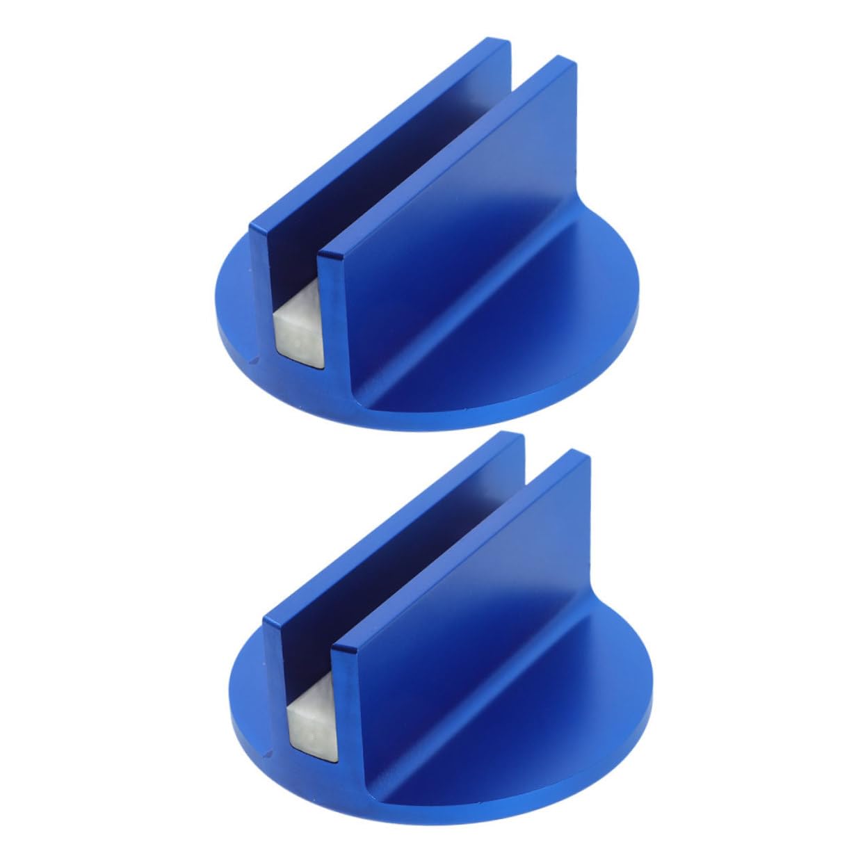 Gatuida 2St Autoteile autozubehör Auto zubehör kfz zubehör Auto zübehör Universaladapter Quetschschweißadapter Wagenheber Flaschenheber-Pad-Adapter Adapter für Flaschenheber Aluminium Blue von Gatuida