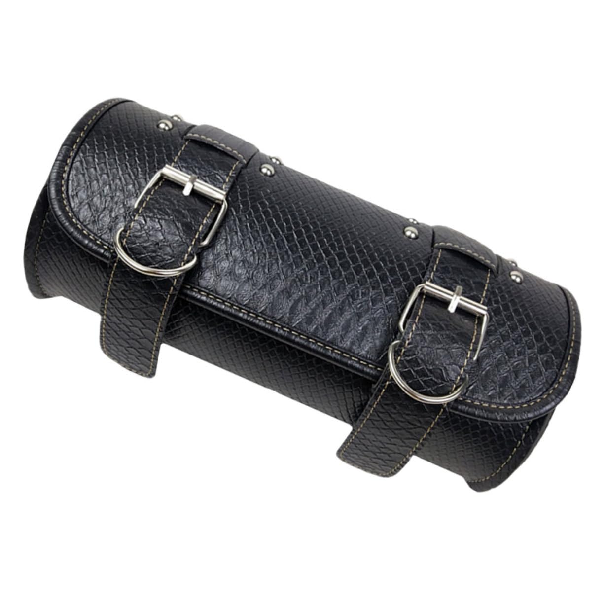 Gatuida 2st Motorradtaschen Rennradzubehör Roller Satteltaschen Für Motorräder -gepäckträger Hinten Motorradunterstand Sitz Satteltasche Fahrrad Dashcam PVC-Leder Black von Gatuida