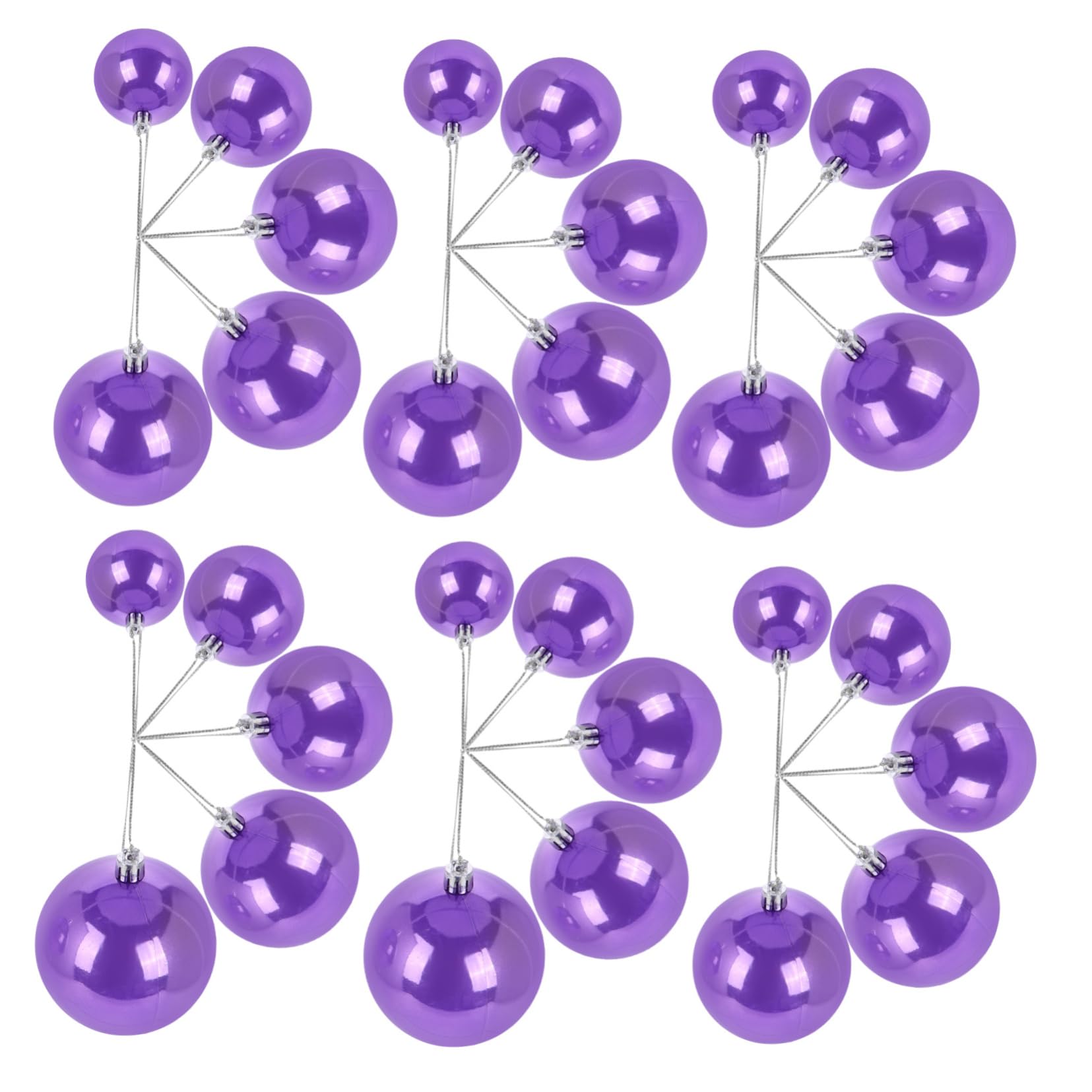 Gatuida 37st Rv Dekokugeln Weihnachtskugeln Aus Kunststoff Weihnachtsbirne Ornament Ornamente Weihnachtskugeln Anhänger Weihnachtsparty Liefert Weihnachtsbaumschmuck Plastik Violet von Gatuida