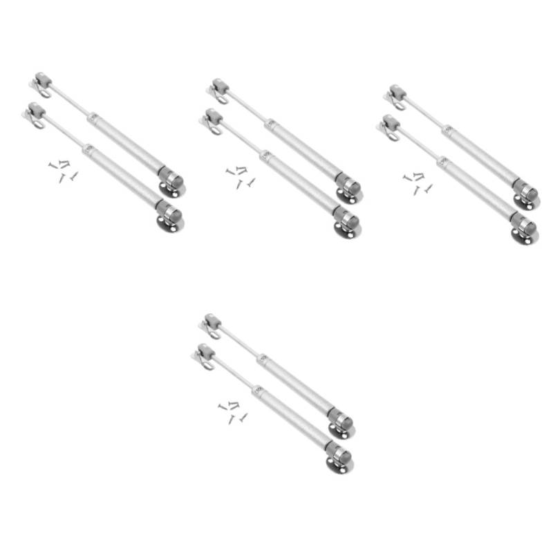 Gatuida 4 Paare Schrank-Stütz Stange Gasdruckfeder Stützstrebe anheben Deckelscharnier Schranktürscharnier hydraulischer Druck Furniture Lifter schranktür scharnier Rostfreier Stahl Silver von Gatuida