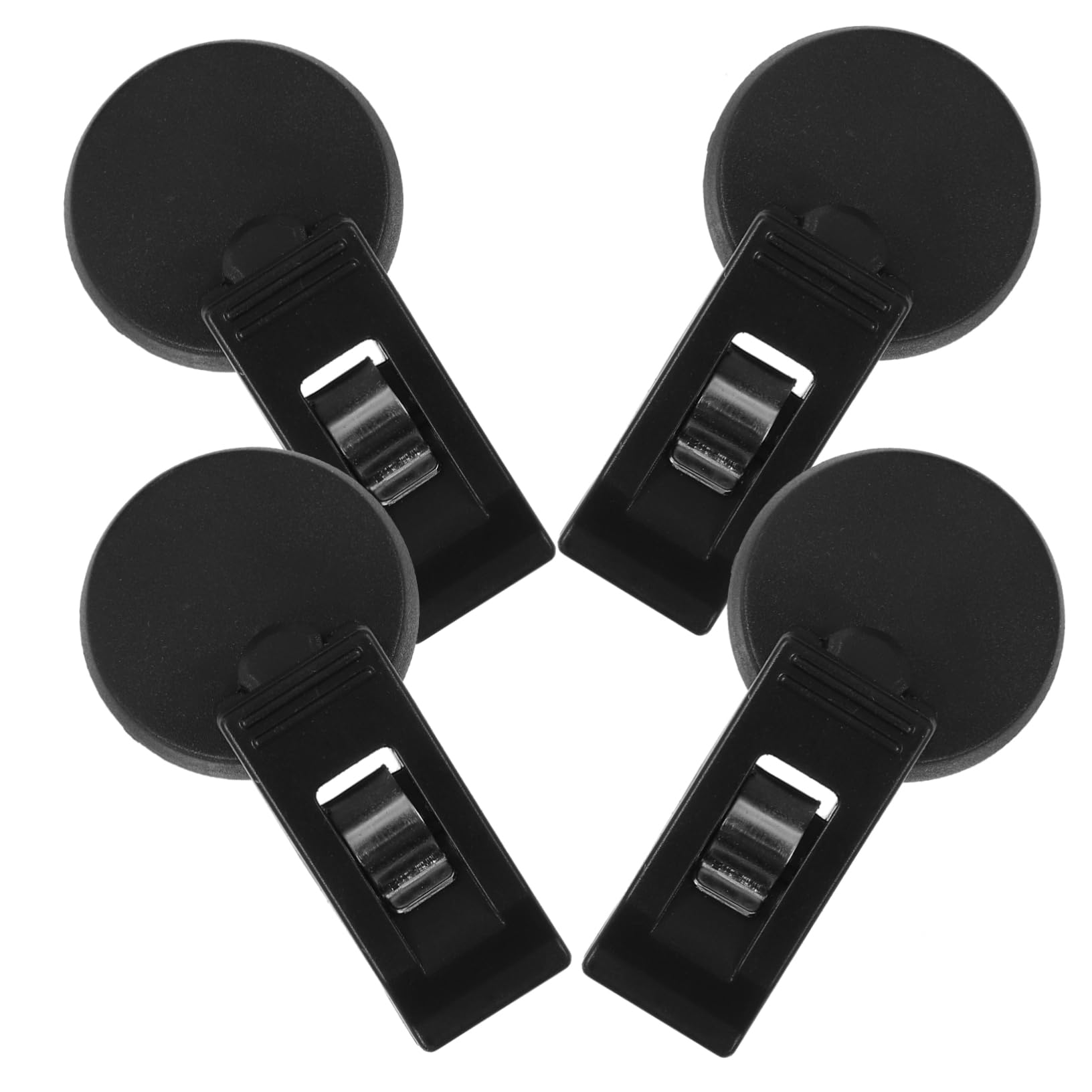 Gatuida 4 Stück Auto Paste Klemme vielzweckklammern auto aufbewahrung brillenhalterung auto car accessories Autovorhangklemme Autoclip Speicherclip einfügen Auto montierter Clip Black von Gatuida