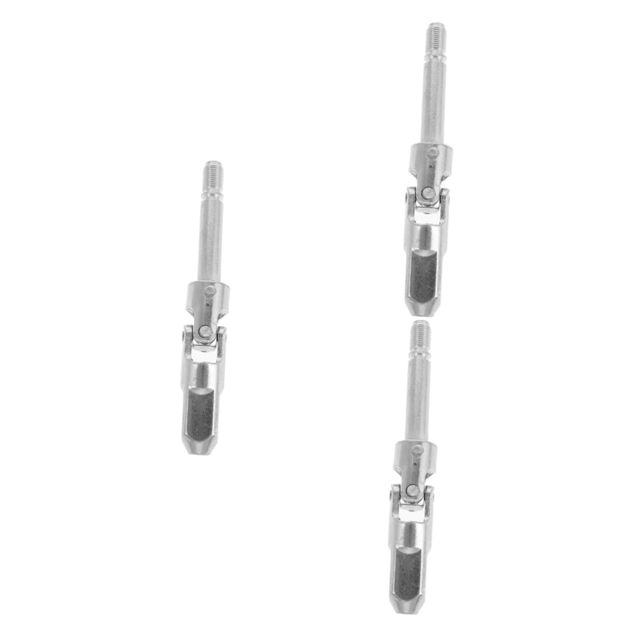 Gatuida 4 Stück Zubehör für Doppelpumpenheber Handheber Jack-Pad kleiner Mini-Wagenheber Jack-Tool werkzeug Scherenwagenheber Wagenheberteil aus Stahl Jack Kardanwelle Eisen Silver von Gatuida