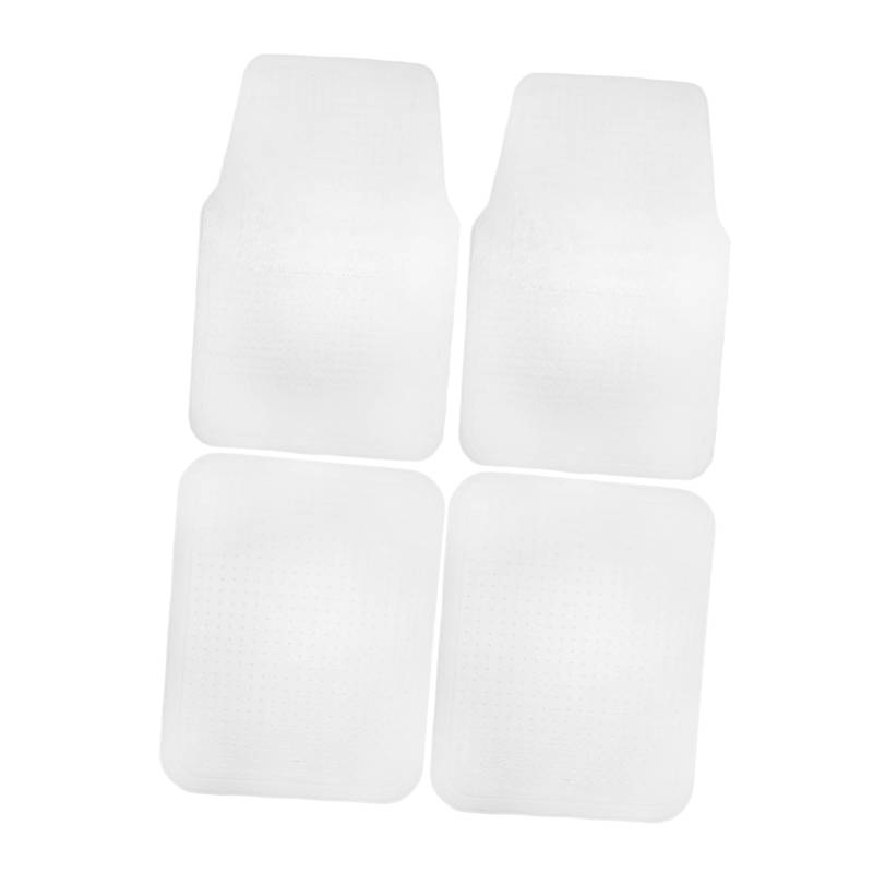 Gatuida 4-teiliges Set Auto Bodenmatte Bodenbelag Individuelle Automatten Behälter Papierfußmatten Für Autos Kofferraummatten Für Autos Auto-fußmatten-Clips Autozubehör Abs Transparent PVC von Gatuida