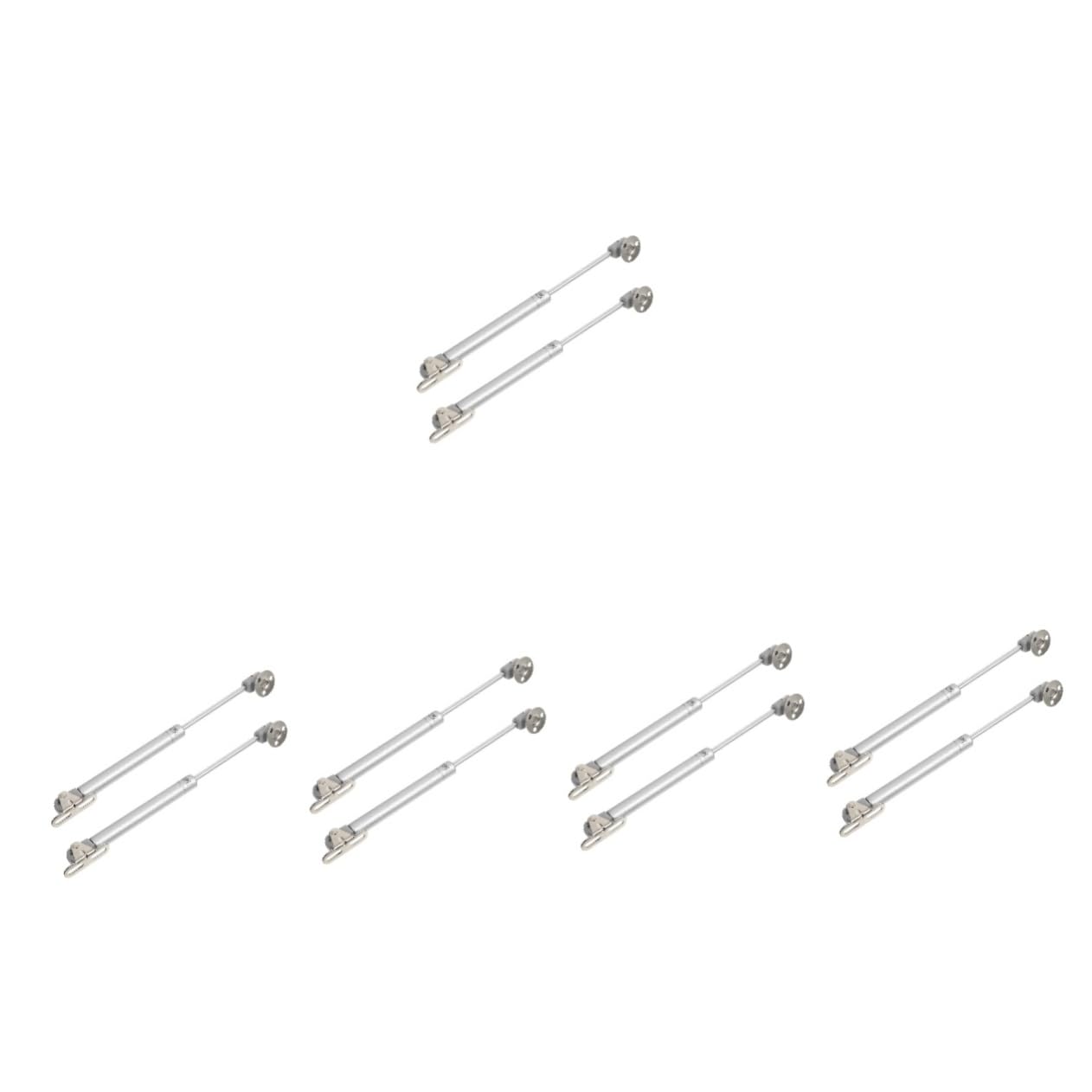 Gatuida 5 Paare Schrank-Stütz Stange Scharniere für Küchenschränke Deckelstütze Deckelscharnier Schranktür Heben Ständer Furniture Lifter stützstange Gasdruckfeder Rostfreier Stahl Silver von Gatuida